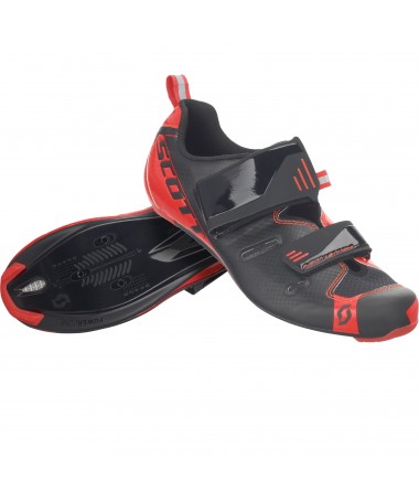 CHAUSSURES SCOTT ROUTE TRI PRO T.44 NOIR/ROUGE