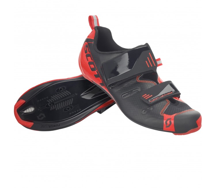 CHAUSSURES SCOTT ROUTE TRI PRO T.44 NOIR/ROUGE