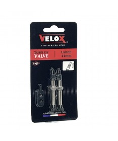 VALVE TUBELESS PRESTA VELOX LAITON ARGENT 44MM (X2