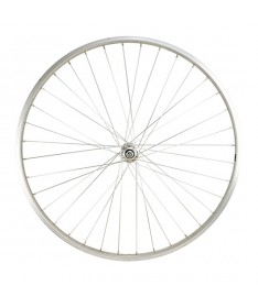 ROUE VTC 28 AV ECROU AXE PLEIN JANTE ALU ARGENT M