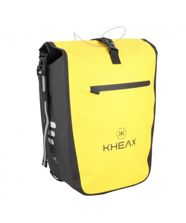 SACOCHE VELO PORTE BAGAGE KHEAX IZOARD II JAUNE ET