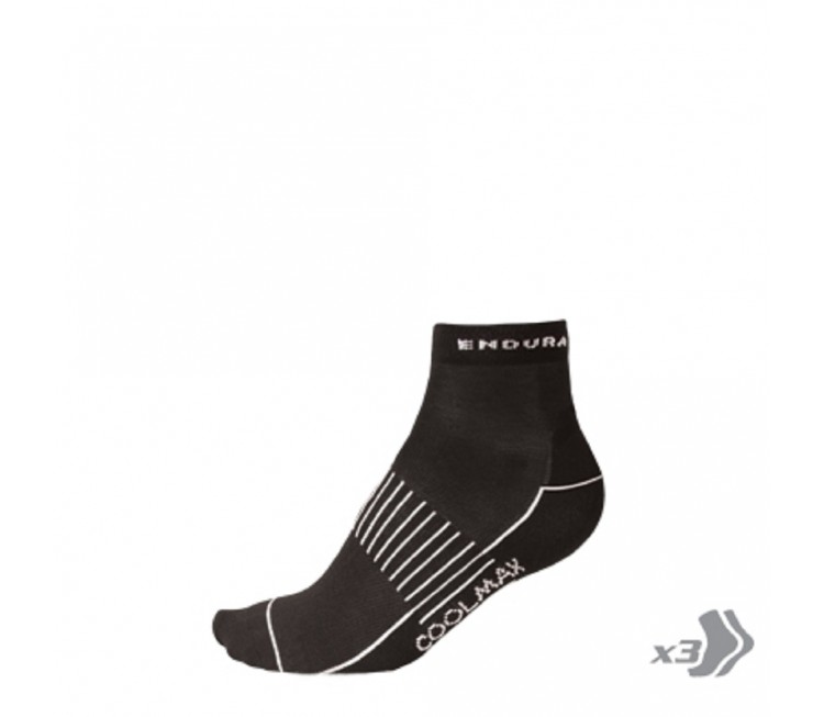 CHAUSSETTES ENDURA NOIR - 3 PAIRES L/XL CHAUSSETTES ENDURA NOIR - 3 PAIRES L/XL