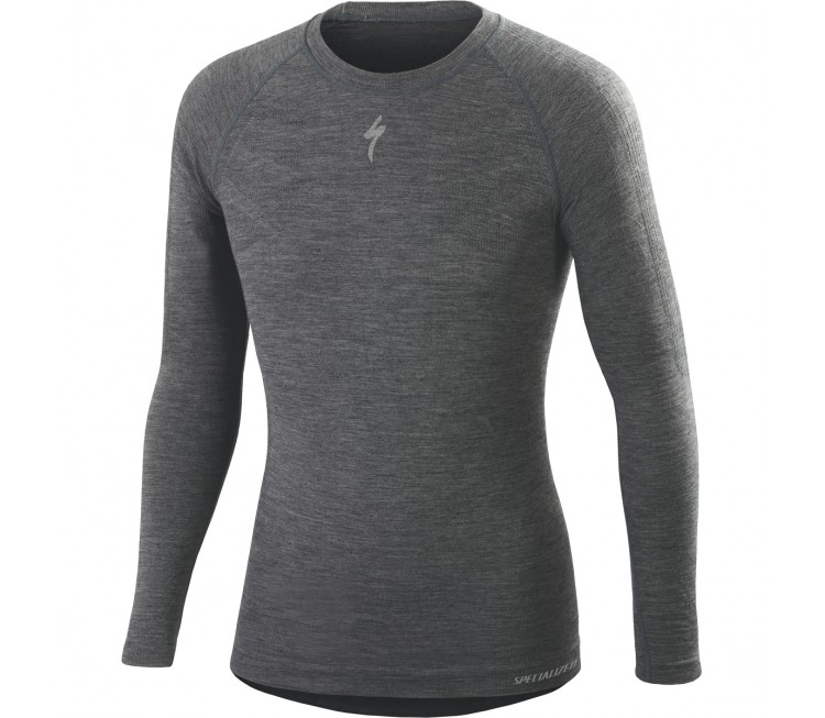 MAILLOT MANCHES LONGUES SPECIALIZED MERINO LS GRIS MAILLOT MANCHES LONGUES SPECIALIZED MERINO LS GRIS