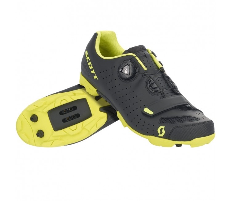 SCOTT SHOE MTB COMP BOA MA BL/SU YEL 45. SCOTT SHOE MTB COMP BOA MA BL/SU YEL 45.
