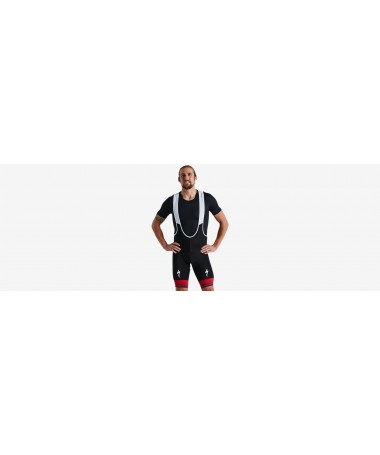 RBX COMP BIB SHORT BLK/RED S