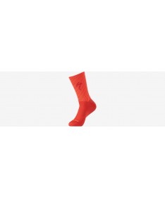 SOFT AIR TALL LOGO SOCK FLORED/RKTRED STRIPE M