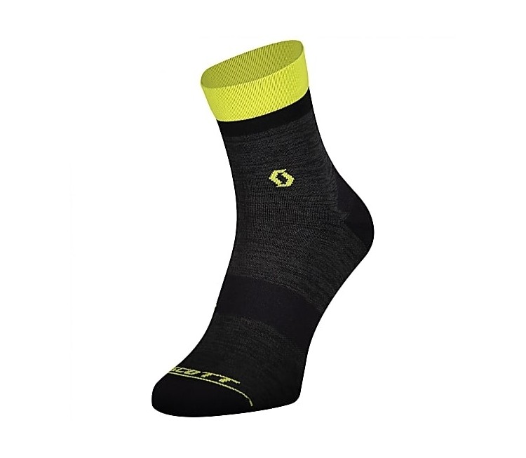 SCO SOCK TRAIL QUARTER DK GR/SUL YL 42-4 SCO SOCK TRAIL QUARTER DK GR/SUL YL 42-4