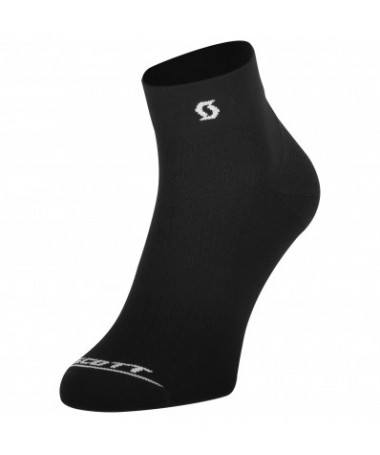 SCO SOCK PERFORMANCE QUARTER BLACK/WHITE