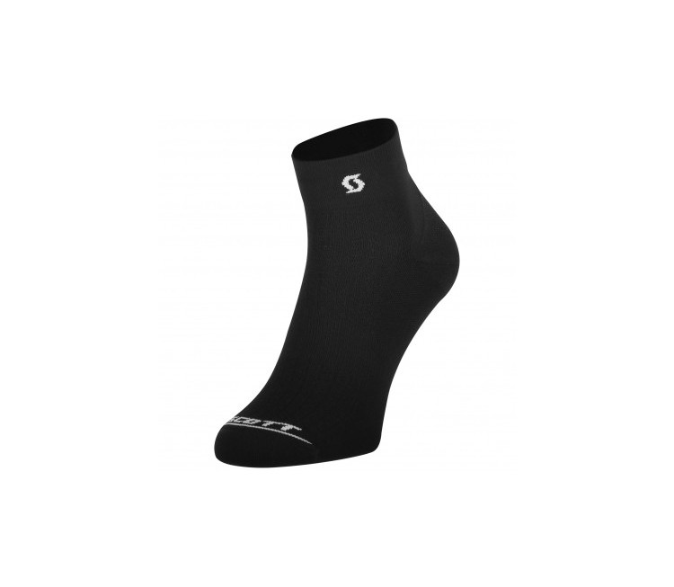 SCO SOCK PERFORMANCE QUARTER BLACK/WHITE