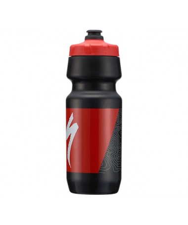 BM 2ND GEN BTL SBC BLK/RED TOPO BLOCK 24 OZ
