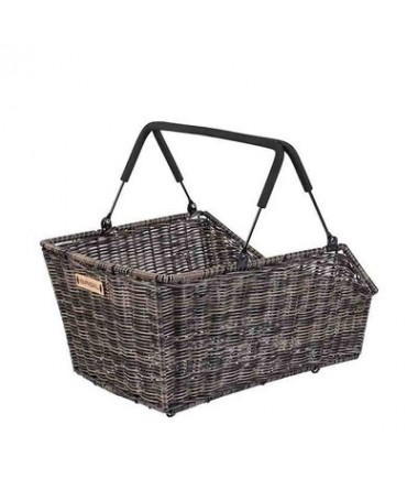 BASIL PANNIER CENTO RATTAN NATURE MARRON