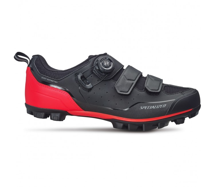 COMP MTB SHOE BLK/RKTRED 45 COMP MTB SHOE BLK/RKTRED 45