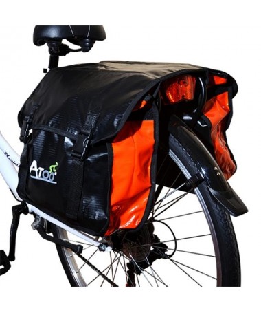 SACOCHE VELO PORTE BAGAGE A PONT 2 VOLUMES OPTIMIZ