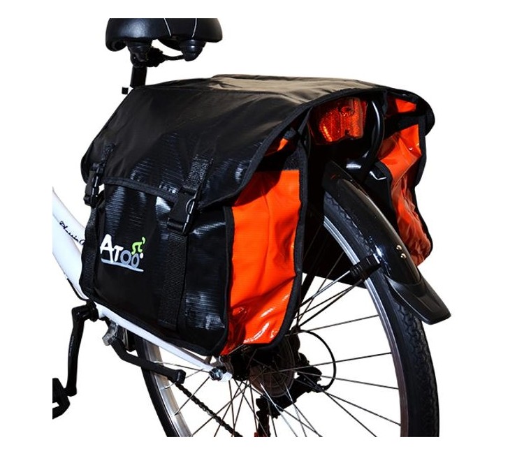 SACOCHE VELO PORTE BAGAGE A PONT 2 VOLUMES OPTIMIZ